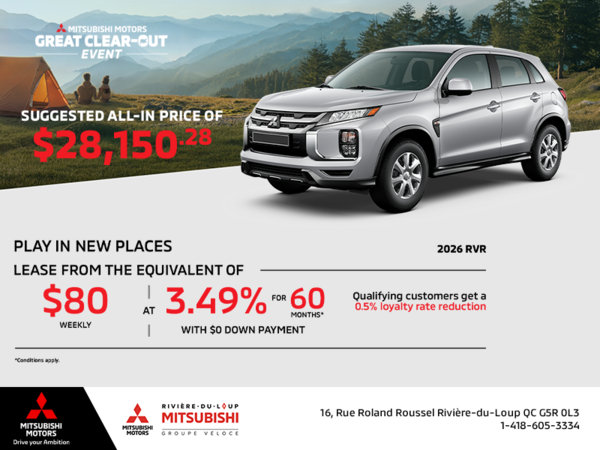 2026 Mitsubishi RVR