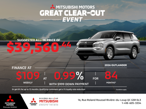 2026 Mitsubishi Outlander