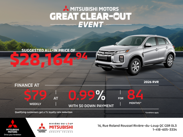 2026 Mitsubishi RVR