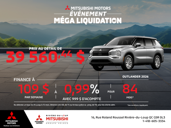 Mitsubishi Outlander 2026