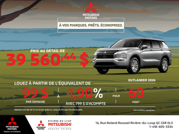 Mitsubishi Outlander 2026