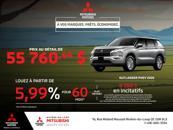Mitsubishi Outlander PHEV 2026