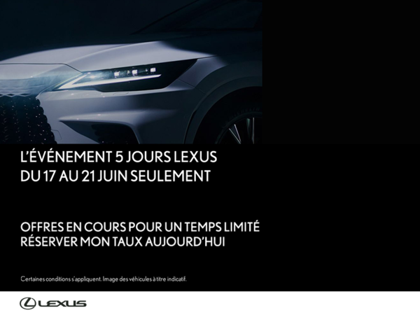 Événement 5 jours Lexus