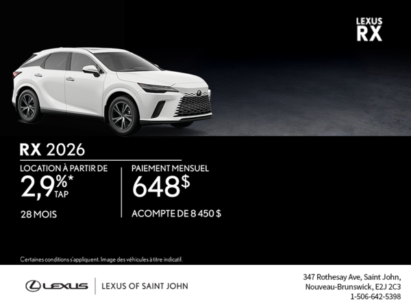 Lexus RX 2026