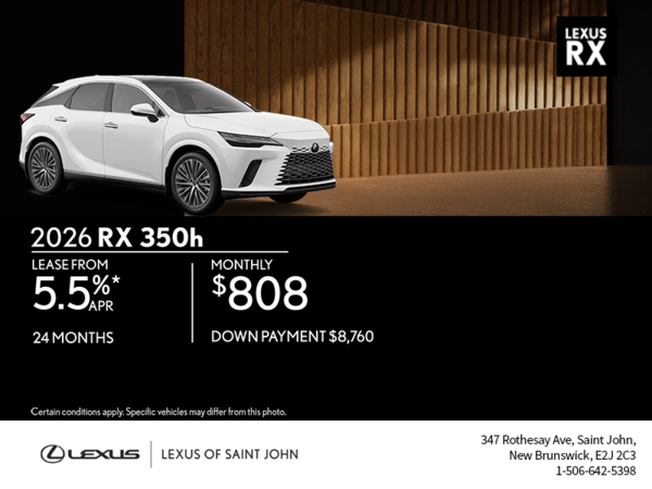 2026 Lexus RX 350h
