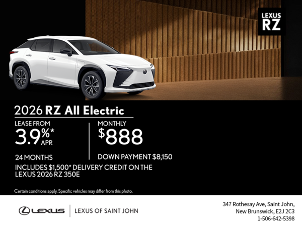 2026 Lexus RZ All Electric