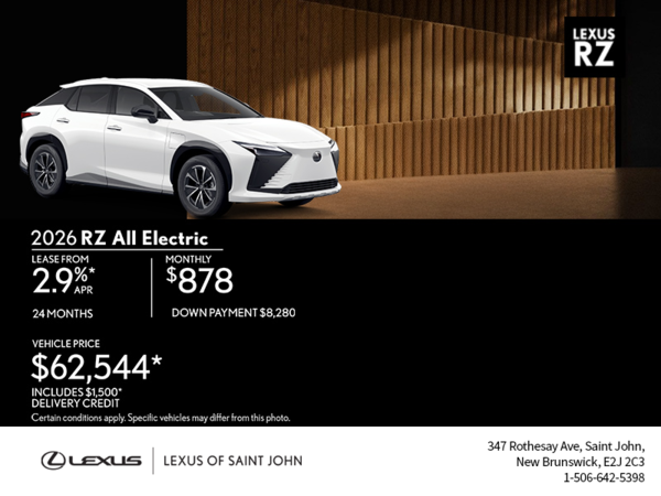 2026 Lexus RZ All Electric