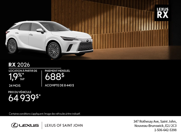 Lexus RX 2026