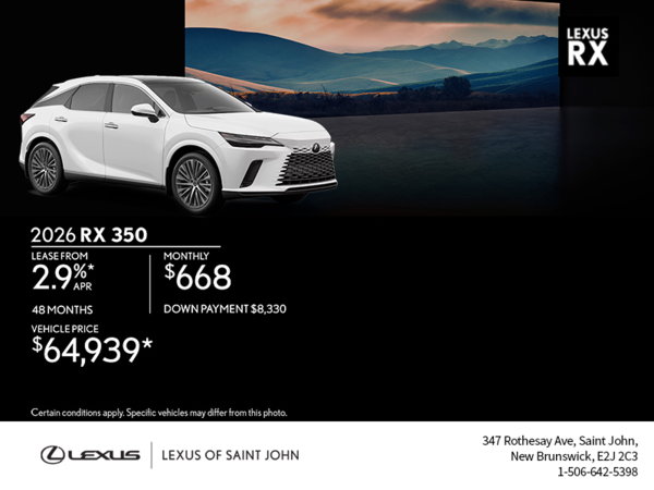 2026 Lexus RX