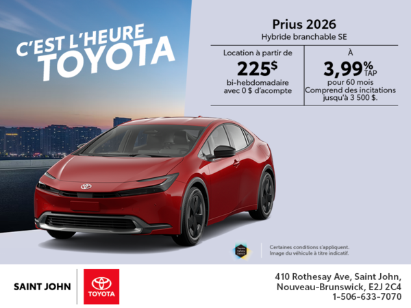 Toyota Prius Plug-In Hybrid 2026