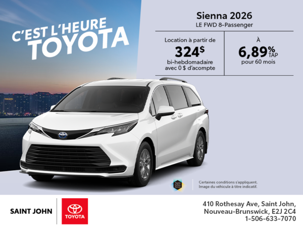 Toyota Sienna Hybrid 2025