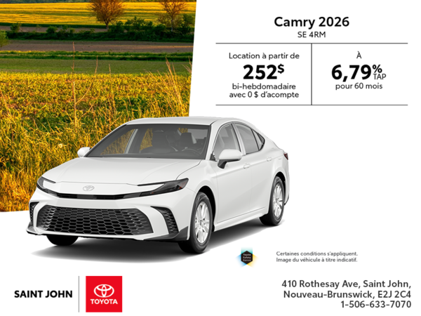 Toyota Camry SE 4RM Hybride 2026