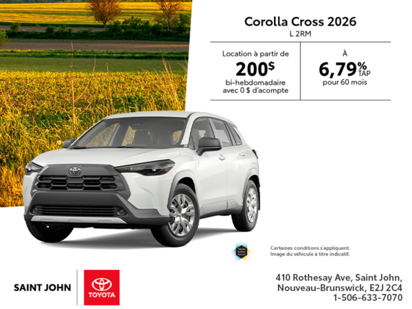 Toyota Corolla Cross L 2RM 2026