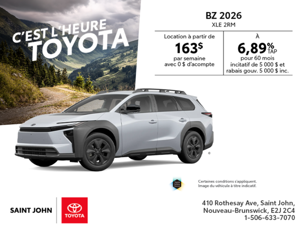 Toyota bZ 2026