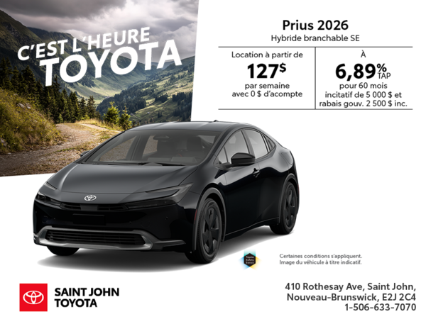 Toyota Prius Plug-In Hybrid 2026