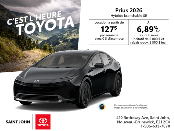 Toyota Prius Plug-In Hybrid 2026