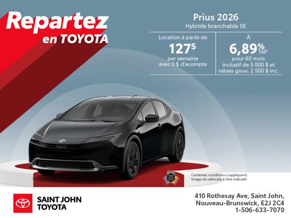 Toyota Prius Plug-In Hybrid 2026