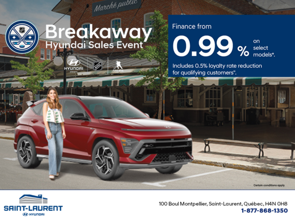 Breakaway Hyundai Sales Event