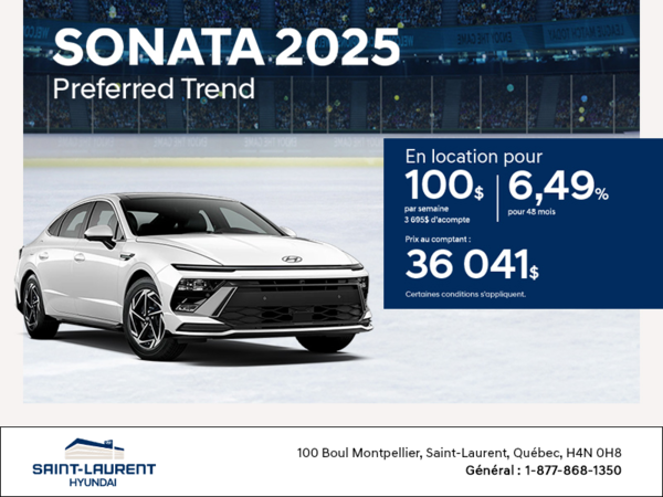 Procurez-vous le Hyundai Sonata 2025