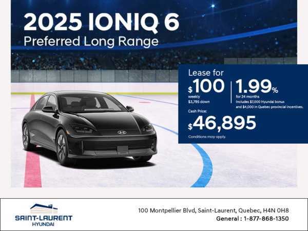 Get the 2025 Hyundai IONIQ 6