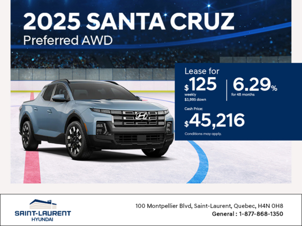 Get the 2025 Hyundai Santa Cruz