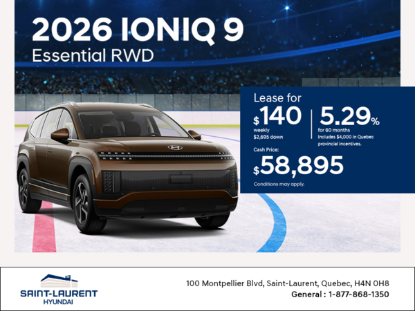 Get the 2026 Hyundai IONIQ 9