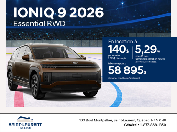 Procurez-vous le Hyundai Ioniq 9 2026