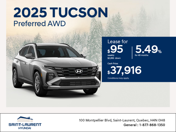 Get the 2025 Hyundai Tucson