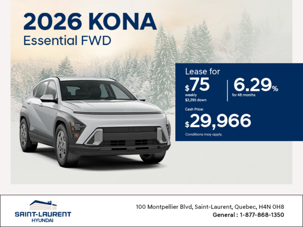 Get the 2026 Hyundai Kona