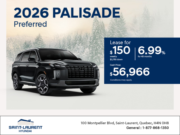Get the 2026 Hyundai Palisade