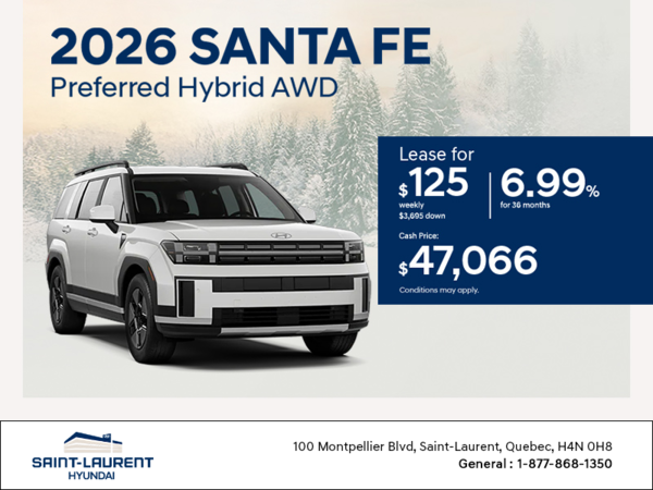 Get the 2026 Hyundai Santa Fe Hybrid