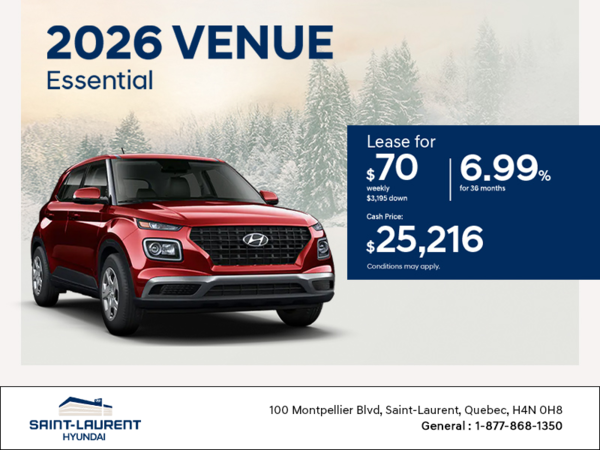 Get the 2026 Hyundai Venue