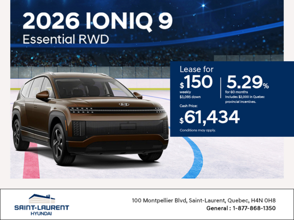 Get the 2026 Hyundai IONIQ 9