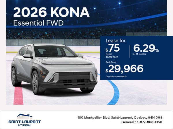 Get the 2026 Hyundai Kona