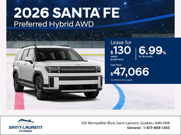 Get the 2026 Hyundai Santa Fe Hybrid