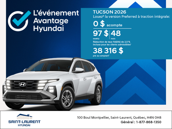 Événement du mois de Hyundai