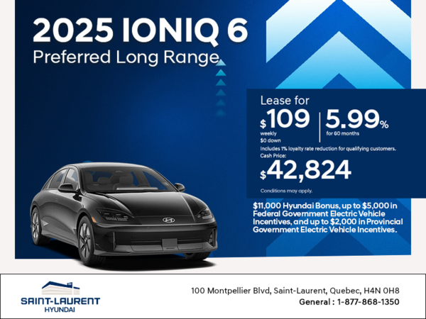 Get the 2025 Hyundai IONIQ 6