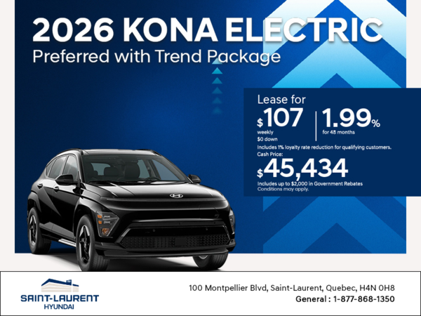Get the 2025 Hyundai KONA Electric