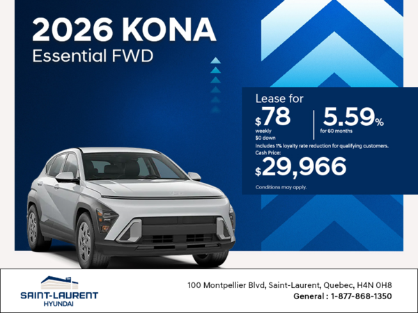 Get the 2026 Hyundai Kona