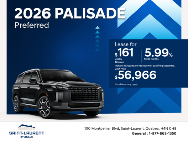 Get the 2026 Hyundai Palisade