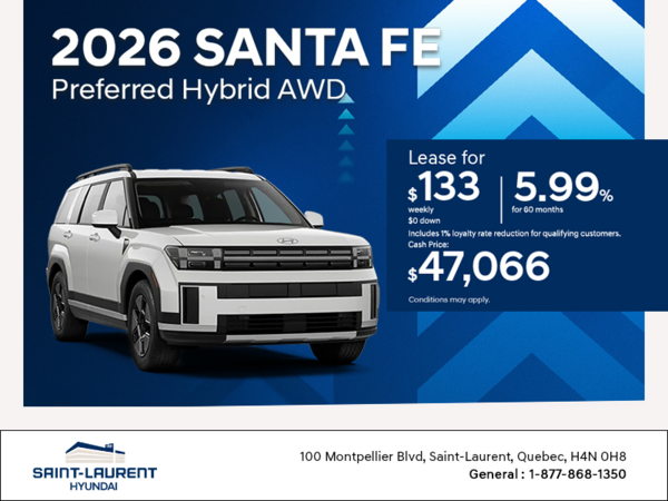 Get the 2026 Hyundai Santa Fe Hybrid
