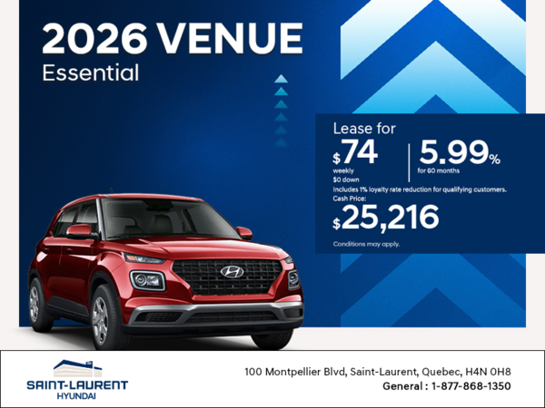Get the 2026 Hyundai Venue