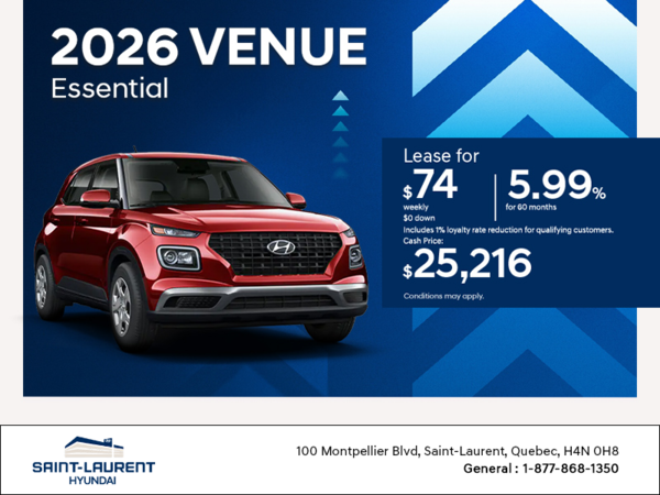 Get the 2026 Hyundai Venue