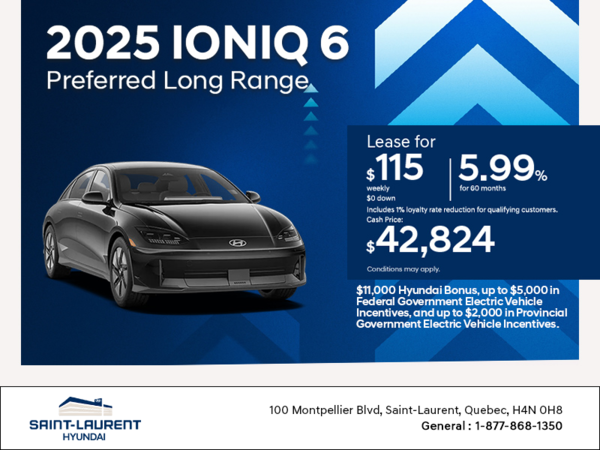 Get the 2025 Hyundai IONIQ 6
