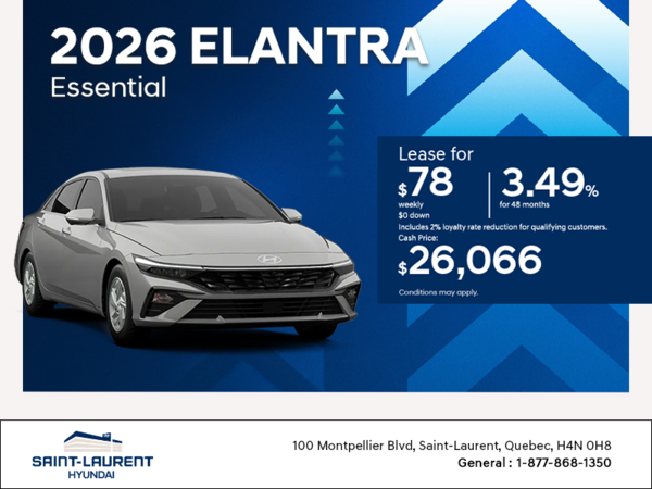 Get the 2026 Hyundai Elantra