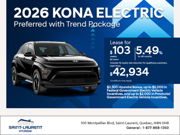 Get the 2026 Hyundai KONA Electric