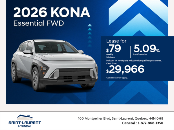 Get the 2026 Hyundai Kona