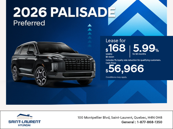 Get the 2026 Hyundai Palisade