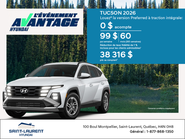 Événement du mois de Hyundai