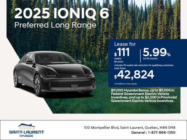 Get the 2025 Hyundai IONIQ 6